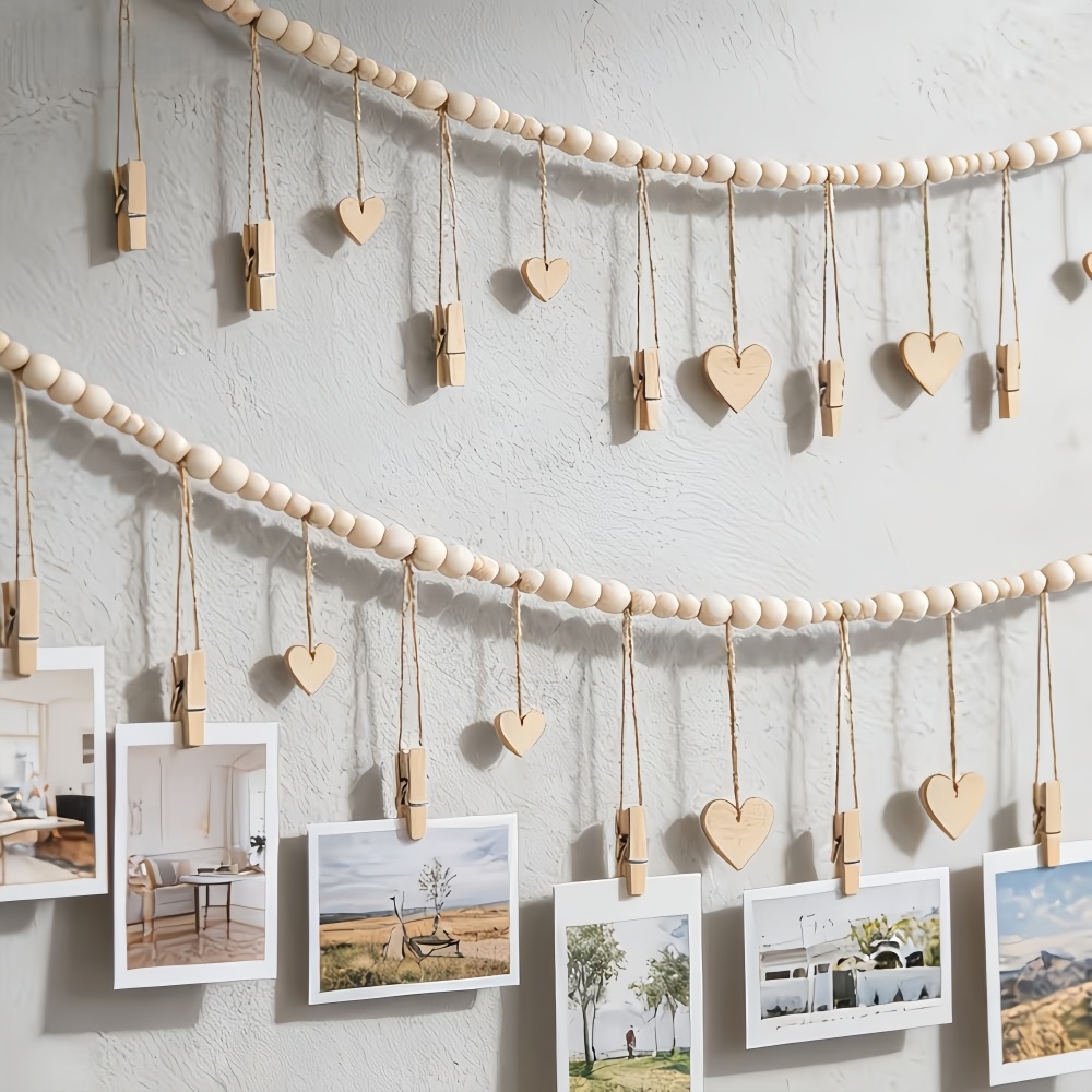 Picture Hanging Strip - 1pc 비즈 스트링 사진 보관 걸이형
