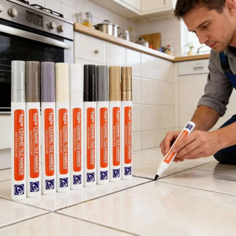 Tile Grout Repair - 방수 화이트 마커 펜 1-2개, 벽