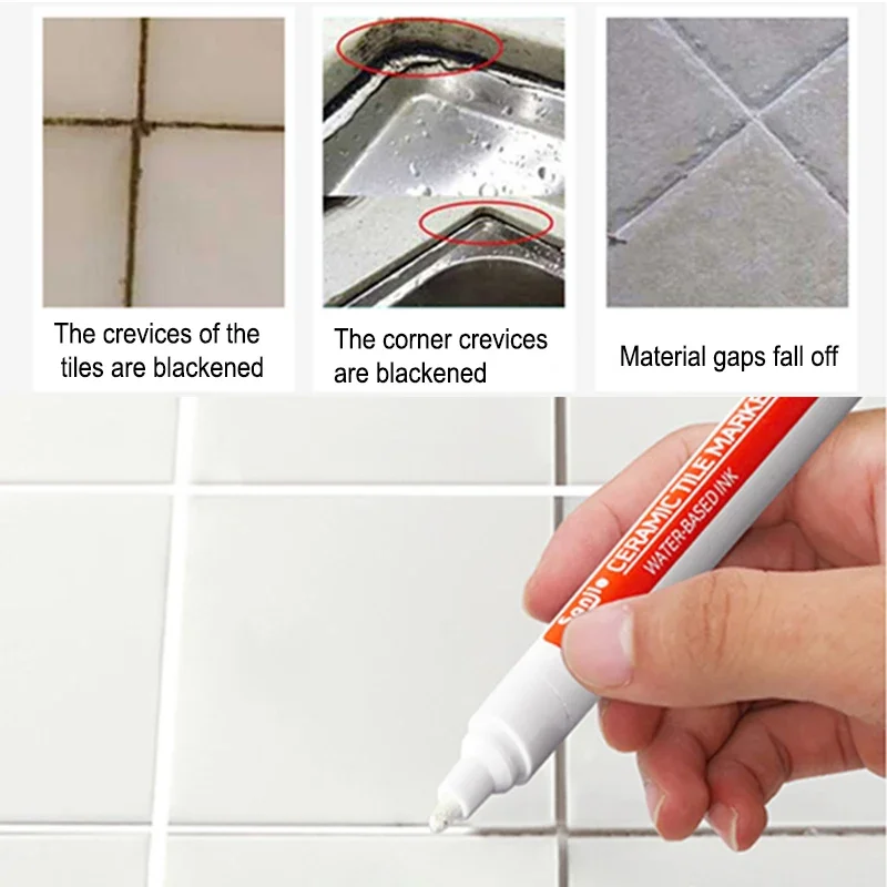 12 색 흰색 방수 타일 마커 그라우트 펜 벽 솔기 펜 - Tile Grout Repair 리뷰 및 가격