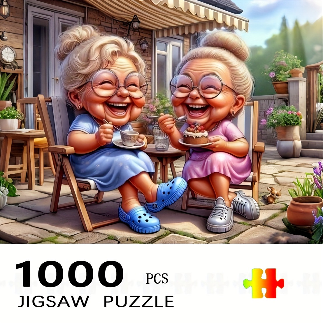 1000피스 할머니의 오후 티타임 직소 퍼즐 - 성인용 - Home Improvement Game 리뷰 및 가격