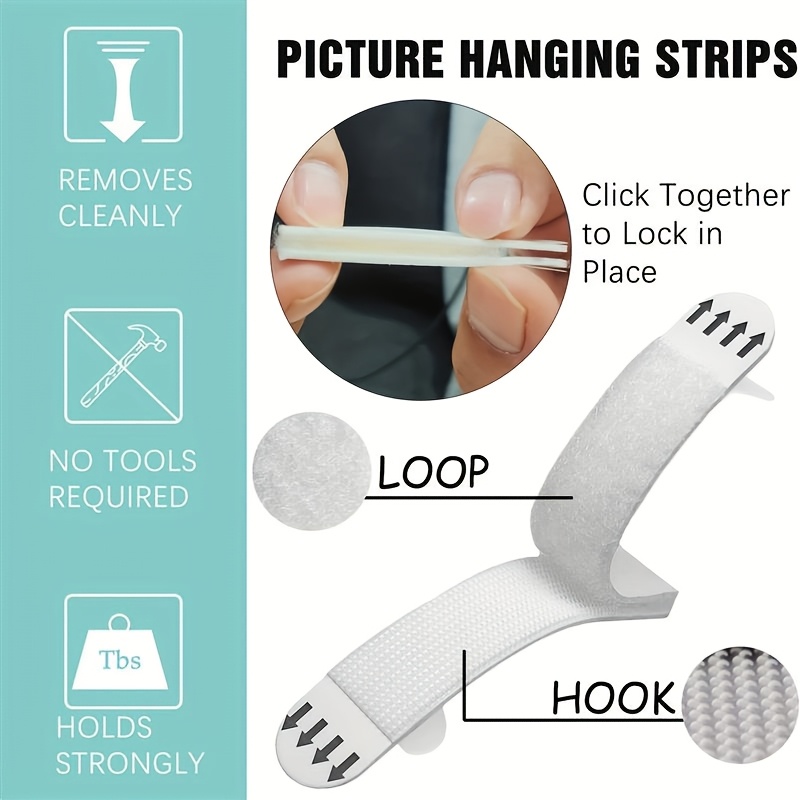 탈부착 가능 잔여물 없는 훅앤루프 테이프, 자가 접착식 - Picture Hanging Strip 리뷰 및 가격