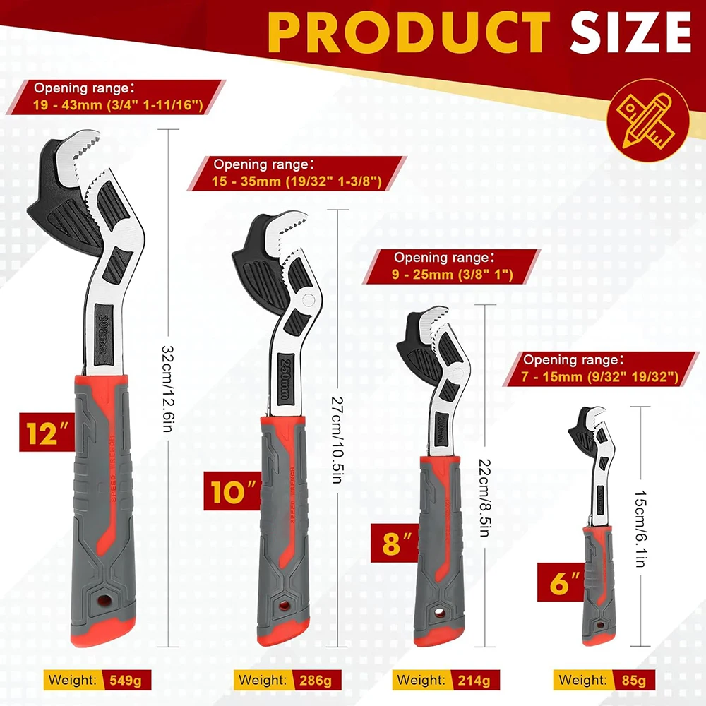 다기능 자동 잠금 렌치 조절식 렌치 퀵 렌치 조절식 파 - Pipe Wrench Adjustable 리뷰 및 가격